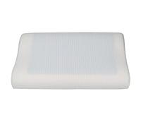 Oreiller cervical en mousse à mémoire de forme avec gel rafraîchissant, design ondulé ergonomique, oreiller de soutien cervical pour la maison et le salon de beauté, fibre de