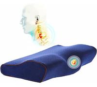 Oreiller cervical en mousse à mémoire de forme orthopédique pour dormir ergonomique, sans odeur, hypoallergénique, anti-ronflement avec fermeture éclair, soulagement de la douleur avec taie d'oreiller