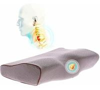 Oreiller cervical en mousse à mémoire de forme orthopédique pour dormir ergonomique, sans odeur, hypoallergénique, anti-ronflement avec fermeture éclair, soulagement de la douleur avec taie d'oreiller