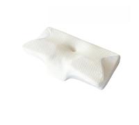 Oreiller Cervical Orthopédique pour Dormeurs Latéraux - Oreiller Ergonomique en Mousse Mémoire À Contour avec Housse Lavable Contre Les Douleurs Cervicales Et Épaules (White)