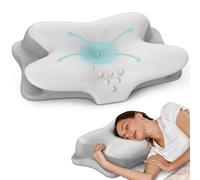 Oreiller cervical pour le cou - Oreiller rafraîchissant pour soulager les douleurs cervicales, oreiller ergonomique pour dormir, oreiller orthopédique en mousse à mémoire de forme pour les personnes