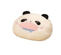 Oreiller chaud doux pour les mains - Cadeau pour enfants - Coussin en peluche - Motif animal de dessin animé - Blanc