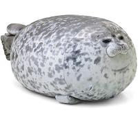 Oreiller Chubby Blob Seal, jouet en peluche mignon en forme de phoque, animaux en peluche