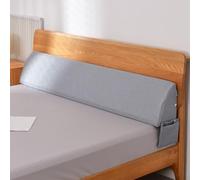 Oreiller Compensé En Mousse Pour Lit,Combler L'Espace Entre Le Matelas Et Sommier,Rembourrage De TêTe Lit Avec Poches LatéRales,Lavable,EmpêChe Les Oreillers Glisser Objets Se Perdre(137*25*15cm,Linen