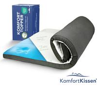 Oreiller confort Premium Confort Topper - Surmatelas avec mousse à mémoire de forme en gel, 120 x 200 x 7 cm