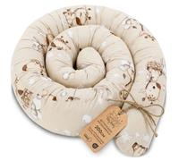 Totsy Baby Traversin Oreiller de Corps Japonais Cervical 200 cm Coton | Coussin Allaitement Grossesse Dormeur Latéral Positionnement Nuque Enveloppant Cale 200 cm Girafes