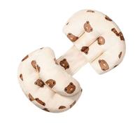 Oreiller Coussin de sommeil réglable Motif ours imprimé Coussin de maternité Coussin de corps amovible pour dormir