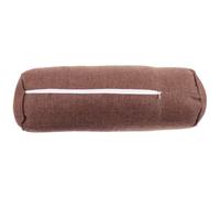 Oreiller Cylindrique Soutien Nuque de Yoga, pour Débutants et Jambes | Coton Lin et Bourre de Coton Perlé, Housse Amovible Zippée, pour Exercices au Sol et Yoga Restauratif