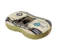 Oreiller d'argent - Coussin en mousse à motif de 33 x 22,9 cm, oreiller lombaire de plusieurs centaines de dollars, support doux avec rembourrage en peluche | Accessoire de maison à la mode pour can