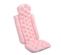 Oreiller de Baignoire rembourré Doux, Oreiller de Baignoire Ergonomique à Base Antidérapante avec Ventouse pour le Soutien de la Tête, du Cou et des épaules (PINK)