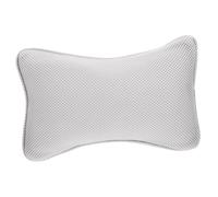Oreiller de Bain avec 2 Ventouses Forme Os, en Maille, 3D | Polyester Fibre, Appui Tête et Dos, Antidérapant, pour Baignoire D’angle, Spa et Détente