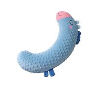 Oreiller de berceau pour nouveau-nés avec de cou, Blue | Mélange de coton doux pour le soutien de la tête du nourrisson, literie légère et respirante pour bébé, confort de