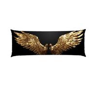 Oreiller de Corps 105x35cm Lot de 1 Les ailes des anges Taie d'oreiller pour Coussins Velours Canapé, Coussin de Grossesse Dormir Oreiller avec Fermeture éclair Invisible pour Salon Chambre Décor B648