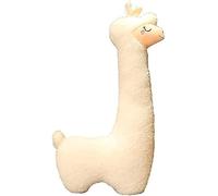Oreiller De Corps De Lama De 100cm, Oreiller en Peluche D’alpaga Géant, Oreiller Long en Alpaga Câlin, Anniversaire, Cadeau De La Saint-Valentin pour Les Enfants Adultes, White, 70cm