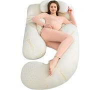 Oreiller De Corps Oreiller De Maternité Complet En Forme De U, Oreiller De Grossesse Avec Un Oreiller De Mémoire, Adapté À La Tête Des Femmes Enceintes, À L'arrière, Au Ventre, Aux Jambes, Au Soutien