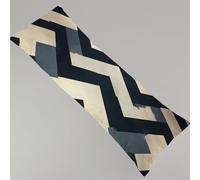 Oreiller de Corps Sombre 30x90 cm Gros Coussin pour Dormir sur le Côté Géométrie Taie de Traversin, Impression Recto Verso Lin Housse de Coussin Avec Fermeture Éclair Invisible Coussin Long Y4-776