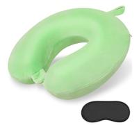 Oreiller de cou de voyage confortable oreiller de cou de voyage en forme de U mousse à mémoire de forme pour soutenir le cou et la tête oreiller de cou portable pour avion train voyage en voiture