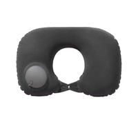 Oreiller de cou gonflable en forme de U - Modèle de flocage portable - Avec système de gonflage intégré - Pliable en 15 secondes - Design compact - Élasticité réglable - Valve d'aération dissimulée