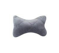 Oreiller de cou voiture en coton doux, appui-tête siège, Support, housse tissu respirant, soulage les douleurs, for voyage(GRAY)