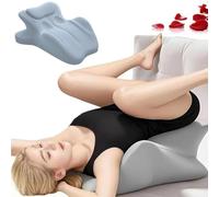 Oreiller de Couple 27° pour Plus d'intimité - Soutien en Mousse à mémoire de Forme | Posture Ergonomique, Oreiller Multifonctionnel pour Les lombaires, Les Jambes et la tête,Blue