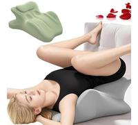Oreiller de Couple 27° pour Plus d'intimité - Soutien en Mousse à mémoire de Forme | Posture Ergonomique, Oreiller Multifonctionnel pour Les lombaires, Les Jambes et la tête,Green