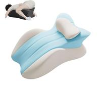 Oreiller de Couple Design Discret pour l’intimité,positionnement Ergonomique pour Les Couples, la Grossesse et la réadaptation, Mousse à mémoire de Forme avec taie d’ (Bleu-Gris)