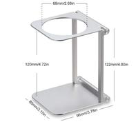 Oreiller de dos pliable en alliage d'aluminium pour café, pour Couples, mousse électrique sans fil, Portable, Support d'égouttement pour expresso 68mm