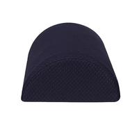 Oreiller de Jambe en Mousse à Mémoire, Coussin Demi-cylindre | Polyester Coton, Bleu Marine, Respirant et Portable, Soutien Lombaire, pour Femmes Enceintes et Personnes Âgées