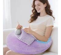 Oreiller de jeu pour lit et canapé : oreiller ergonomique en forme de U avec repose-coude pour adultes et enfants - Réduit la douleur et la fatigue des bras pendant le jeu, la lecture, le travail et