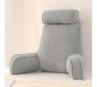 Oreiller De Lecture Avec Accoudoirs -Portable ,avec Traversin Amovible, Coussin De Dossier Pour Adulte Avec Mousse À Mémoire De Forme Pour Lire, Travailler, Jouer, Regarder La Télévision, Se.(D)