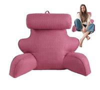 Oreiller De Lecture Avec Accoudoirs, Repose-Lit Coussin De Lecture, Repose-Poignet Ergonomique - Lit Long Coussin, Dossier Assis, Avec Repose-poignet, Appui-tête, Fermeture Éclair Invisible pour le