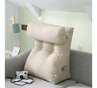 HEATHE Oreiller de Lecture Coussin de Lecture Traversin de Canapé Dossier Triangulaire Lombaire Coussins Cale Dos Oreiller pour Lire se détendre ou Travailler au lit