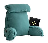 Oreiller de Lecture en Mousse à Mémoire de Forme,Extra-Large Coussin de Lecture avec Cou Amovible,Coussin Lombaire Lit avec Bras,Coussin Dossier Canapé pour Jouer,Lire,Regarder la Television