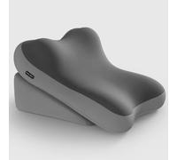 Oreiller de Lecture Extra Large de 78,7 cm Coussin de Repos avec Rouleau de Cou Amovible et Accoudoirs pour S'asseoir dans Le lit ou Le Dossier du Canapé Coussin de Lecture pour Lire/Watch TV(Grey)