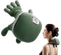 Oreiller de massage cervical 4D sans fil Shiatsu pour un soulagement profond des tissus, avec fonction chauffante, masseur intelligent pour la nuque et les épaules, oreiller relaxant cervica