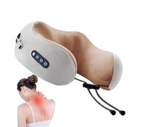 Oreiller de Massage Cervical Outils de Massage Sans Fil à 3 Intensités | Masseur de Tissus Profonds pour Cou et Épaules pour Femme Homme Maison Bureau Voiture Télévision
