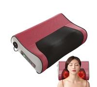 Oreiller De Massage - Masseur Électrique, Coussin Chauffé | Unité De Relaxation Des Tissus Profonds, Dispositif De Vibration Portable Avec Forme Ergonomique Pendant La Routine De Sièges De Bureau, Tem