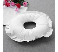 Oreiller de massage SPA, Coussin de repos pour sieste avec oreiller creux en polyester pour le visage Relax Relax avec trou de respiration(White)