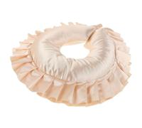 Oreiller de Massage U en Soie Glacée pour Salon de Beauté, Appui-tête | Mousse Perlée, Housse Amovible, Surface Respirante et Fraîche, pour Soins du Visage, Spas et Esthéticiennes