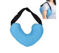 Oreiller de Mastectomie, Oreiller en Coton Doux et Respirant avec Sangle Réglable pour Soulager la Pression, Prévenir L'inflammation du du Sein(Bleu)