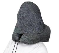 Oreiller De Nuque De Voyage Pour Avion - Portable À Capuche Lavable Accessoires De Sommeil | Oreiller D'Avion Soutien Cervical,Pour Voiture Voyage Routier Aéroport Bureaux Pause Sieste Lecture Fauteui