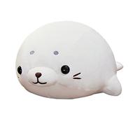 Oreiller De Phoque En Peluche Coussin Moelleux Oreillers En Peluche BéBé Phoque PoupéE Confort Jouets DOcéAn Oreiller Coussins Peluche Pour Enfants Coussins Animaux RéAlistes Pour Cadeau blanc 50cm