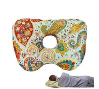 Oreiller de piercing d'oreille - Coussin ergonomique en forme de O - Coussin confortable pour les oreilles - Soulagement de la pression - Aide au sommeil - Solution orthopédique douce pour les adultes