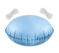 Oreiller De Piscine d'hiver Rond avec 2x30m Corde Coussin Gonflable pour Piscine 120x120cm D'hivernage PVC Double 4 Oeillets Coussin Gonflable Oreiller Résistants Au Froid