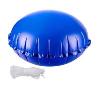 Oreiller de piscine d'hiver - Vessie à air ronde en ballon de 119,4 x 119,4 cm, construction en PVC robuste, support d'eau antigel, égaliseur de pression d'équilibre de glace, corde de 15 mètres | Cou