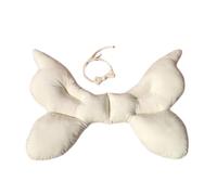 Oreiller de pose en forme de papillon pour bébé avec bandeau - Accessoires de photographie pour nouveau-né