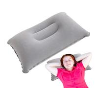 Oreiller de repos gonflable portable - Contact lisse, fermeté réglable à l'air, taille de transport pliable, forme prête à la relaxation | Soutien doux du sommeil intégré dans les zones de relaxation