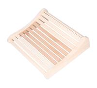Oreiller de sauna en bois, appui-tête, oreiller cervical, soulage la douleur, design ergonomique pour sauna, salle de bain, peuplier blanc, peuplier rouge, 11 x 37 x 33,5 cm