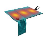Oreiller de siège chauffant ergonomique alimenté, blue, B | Tissu universitaire modifiable, plan pliable avec 3 niveaux de pour incidents sportifs, sièges extérieurs
