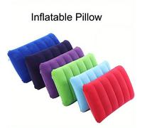 Oreiller de sieste "gonflable" très confortable à design de lettre en PVC floqué - Parfait pour les voyages et le camping, matelas de couchage autogonflant rectangulaire, excellent cadeau recommandé p